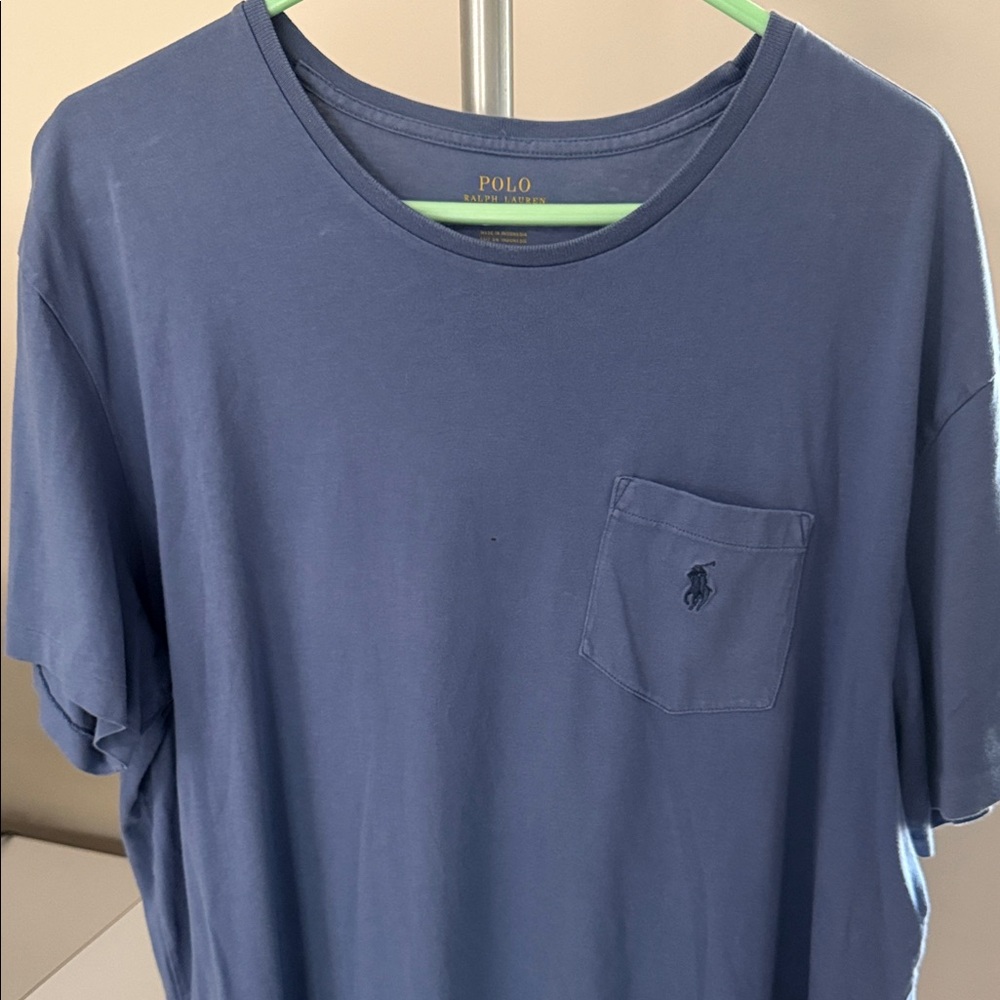 Polo by Ralph Lauren Men's Blue Short Sleeve Tee